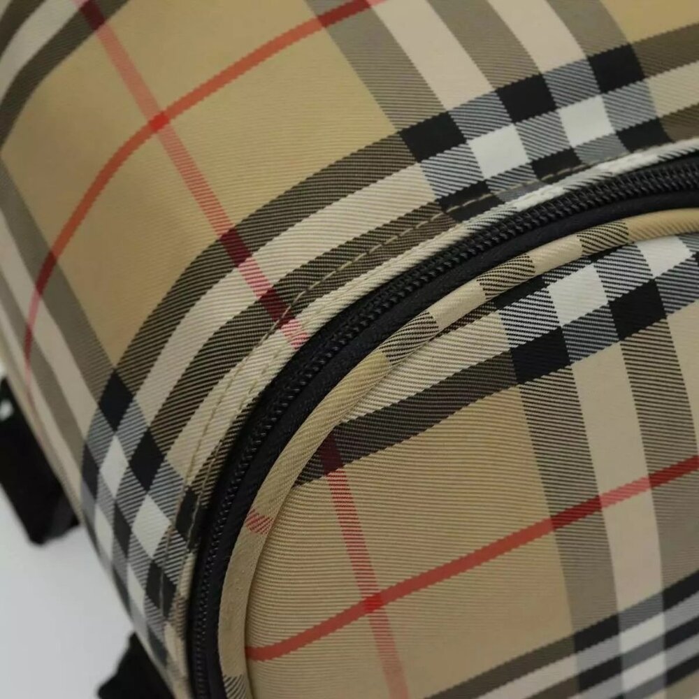 BURBERRY Golf Nova Check Backpack Canvas Beige Auth 95671 - Picture 15 of 16
